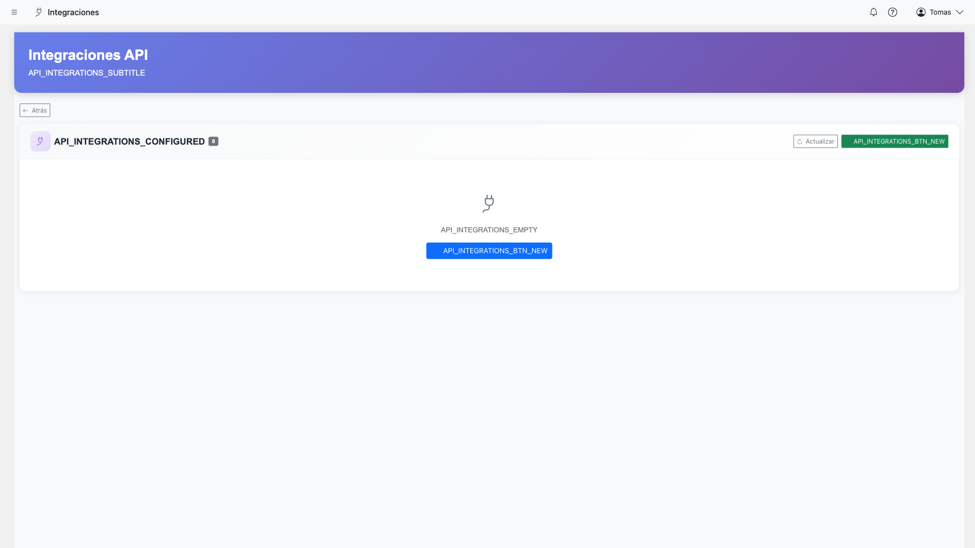 API integrations list